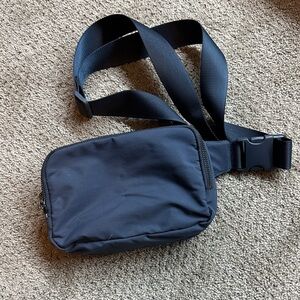 Iris & Rainbow Navy blue dual crossbody bag